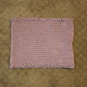 Light purple ribbed tube top